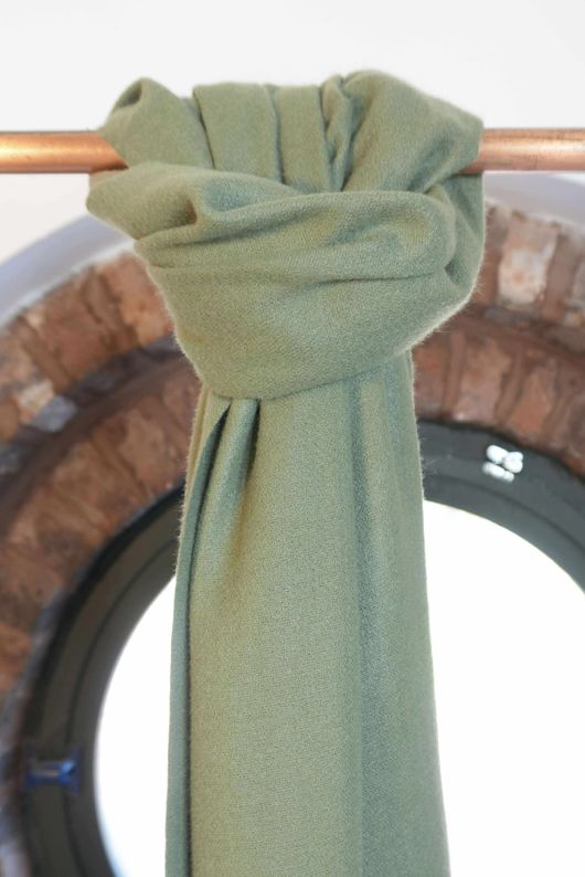Highland Cotton Cashmere Scarf Khaki /20=